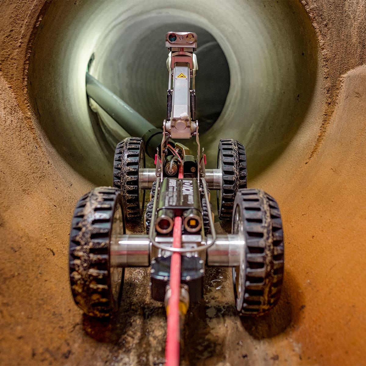 Robotic systems are increasingly being used to inspect and maintain underground sewer networks without requiring workers to enter confined spaces.